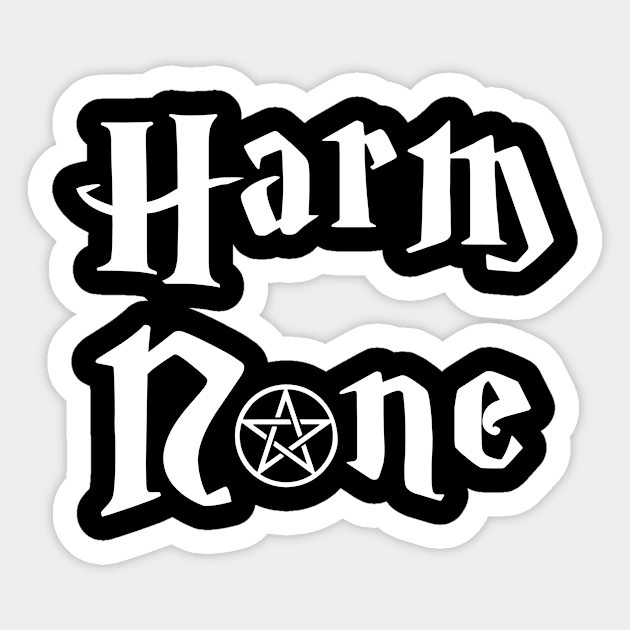 Harm None Sticker by aniza